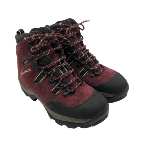 Unisex Salomon - Matkasaapad, suurus 40 - Veinipunane (2)