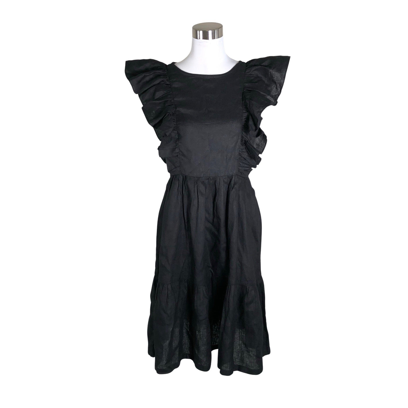 Unisex Linengirls - Mitteveniv kleit, suurus 38 - Must (1)