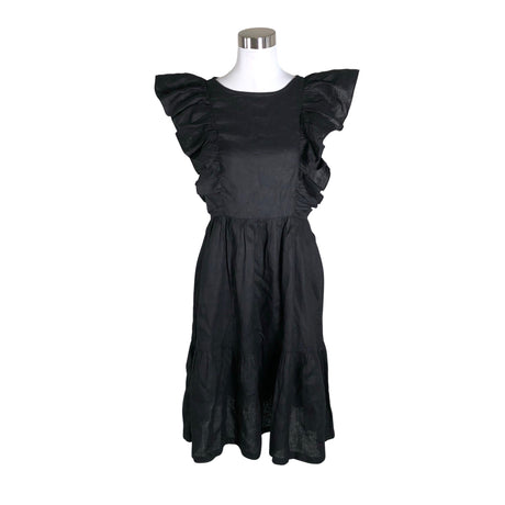 Unisex Linengirls - Mitteveniv kleit, suurus 38 - Must ()