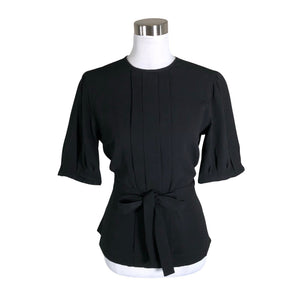 Unisex Andiata - Lühikeste käistega pluus, suurus 40 - Must (1)