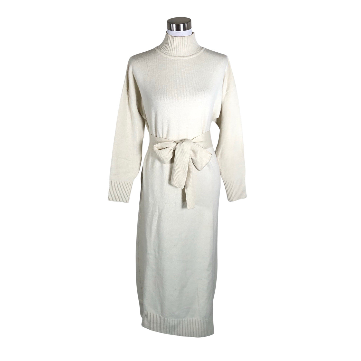 Unisex Almada Label - Kootud kleit, suurus 40 - Looduslik valge (1)