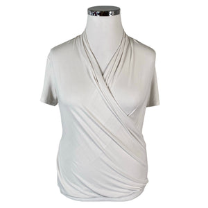 Unisex Andiata - Lühikeste käistega pluus, suurus 42 - Valge (1)