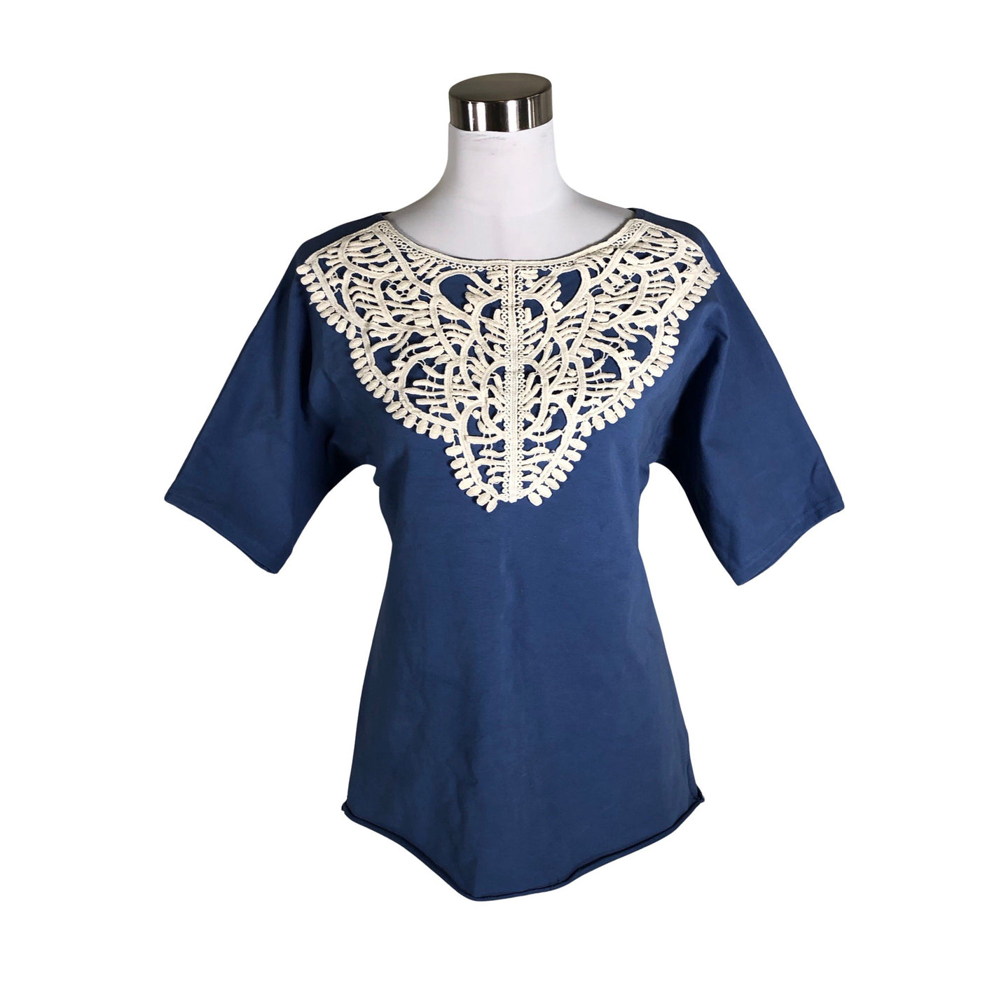 Unisex Lumoan - Trikotaažist pluus, suurus 38 - Helesinine (1)