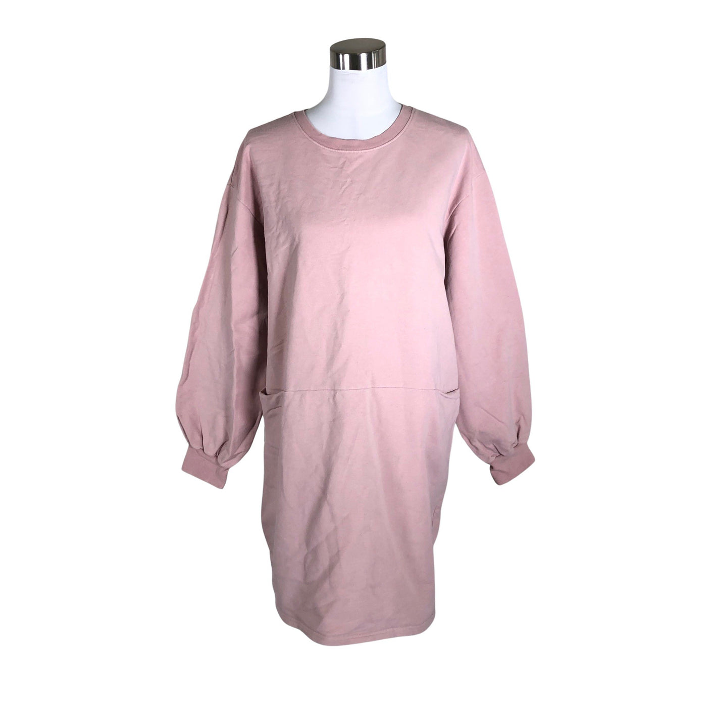 Unisex Nanso - Trikotaažist kleit, suurus 40 - Heleroosa (1)