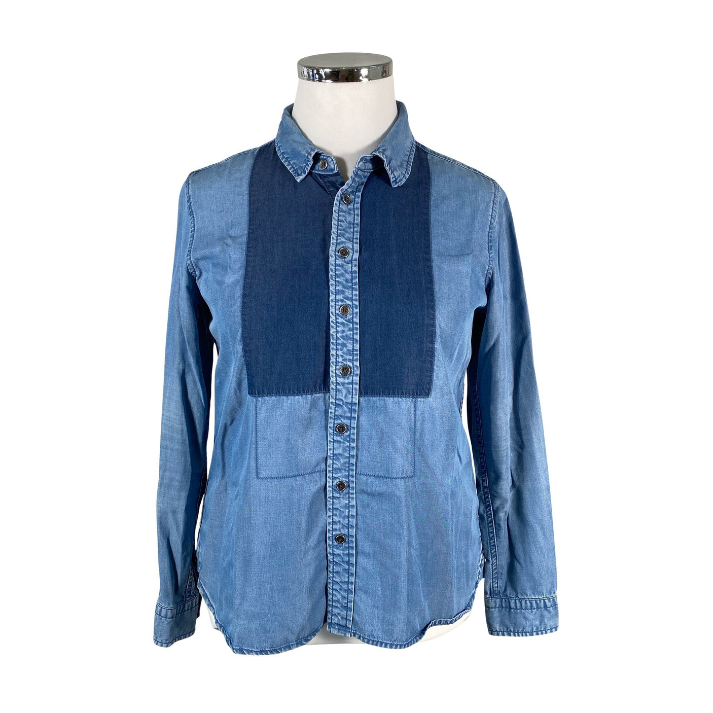 Unisex Seed Heritage - Teksasärk, suurus 42 - Helesinine (1)