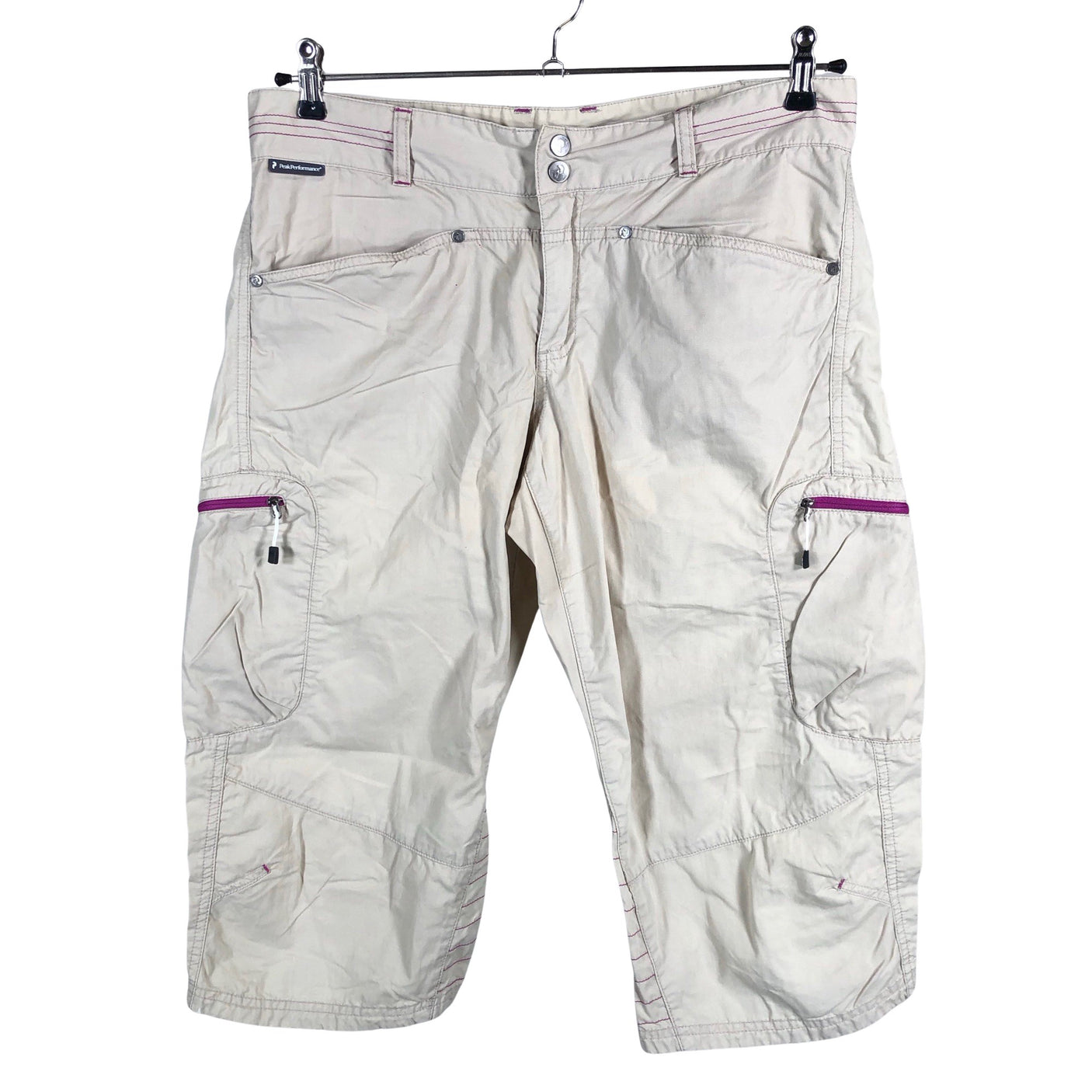 Unisex Peak Performance - Mittevenivad poolpikad püksid, suurus 40 - Beige (1)