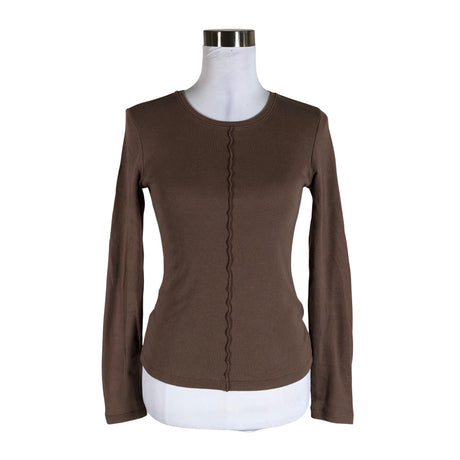 Unisex Opus - Trikotaažist pluus, suurus 36 - Pruun ()