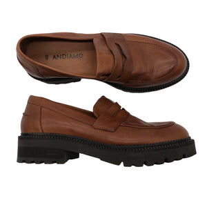 Unisex Andiamo - Mokassiinid, suurus 40 - Pruun (1)