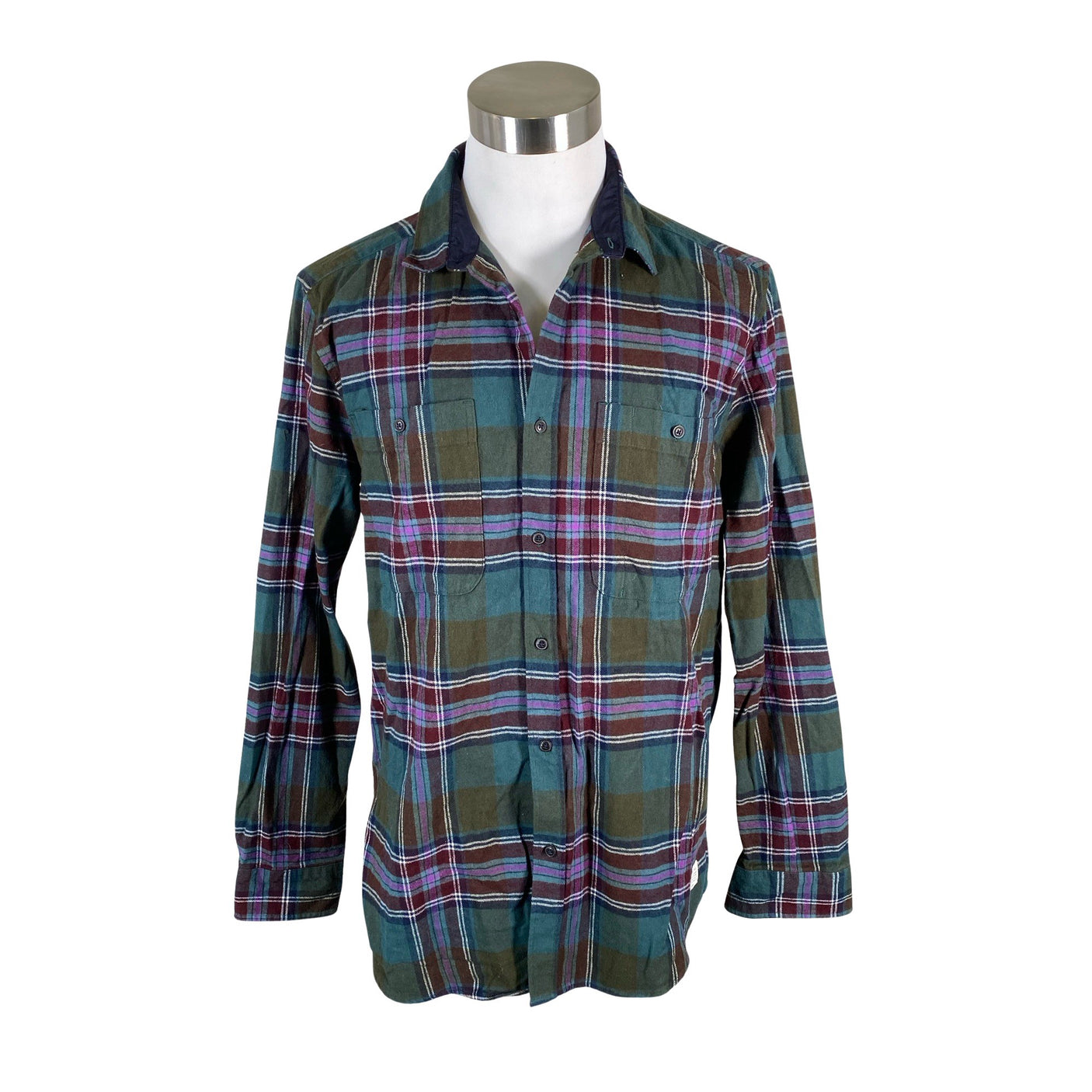 Unisex Cottonfield - Flanellsärk, suurus L - Roheline (1)