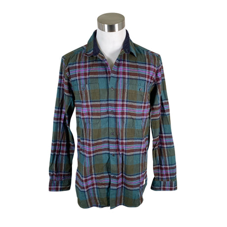 Unisex Cottonfield - Flanellsärk, suurus L - Roheline ()