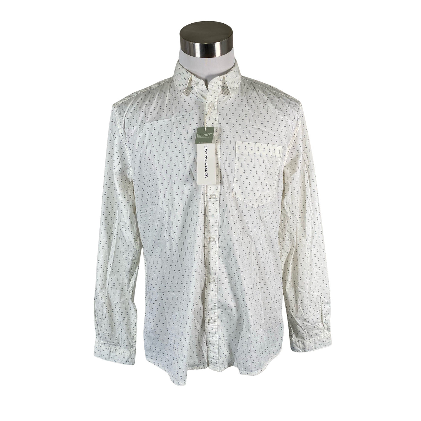 Unisex Tom Tailor - Triiksärk, suurus XL - Looduslik valge (1)