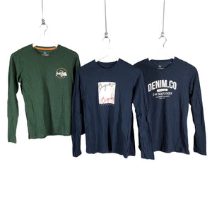 Unisex Jack & Jones - Trikotaažist pluus, suurus 158 - 164 - Sinine (1)