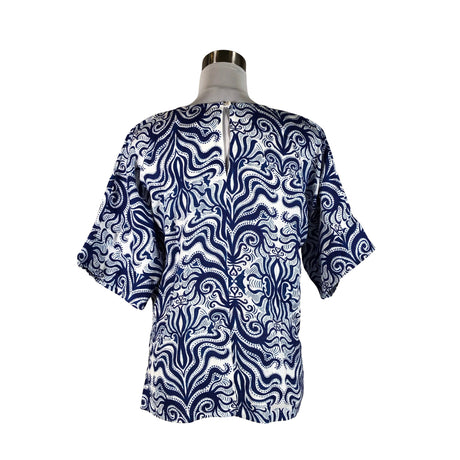 Unisex Niccolei - Lühikeste käistega pluus, suurus 36 - Valge (2)
