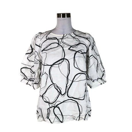 Unisex Cuosi - Lühikeste käistega pluus, suurus 40 - Valge ()