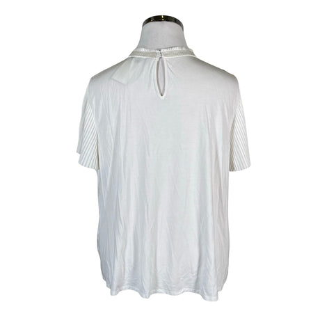 Unisex Marks&Spencer - Lühikeste käistega pluus, suurus 46 - Valge (2)