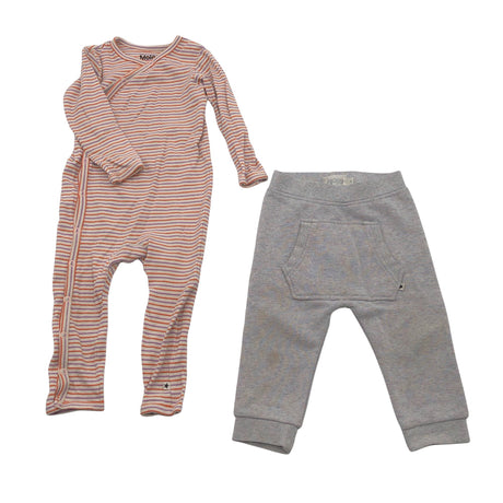 Unisex Molo Kids - Pükskostüüm, suurus 74 - 80 - Beige ()