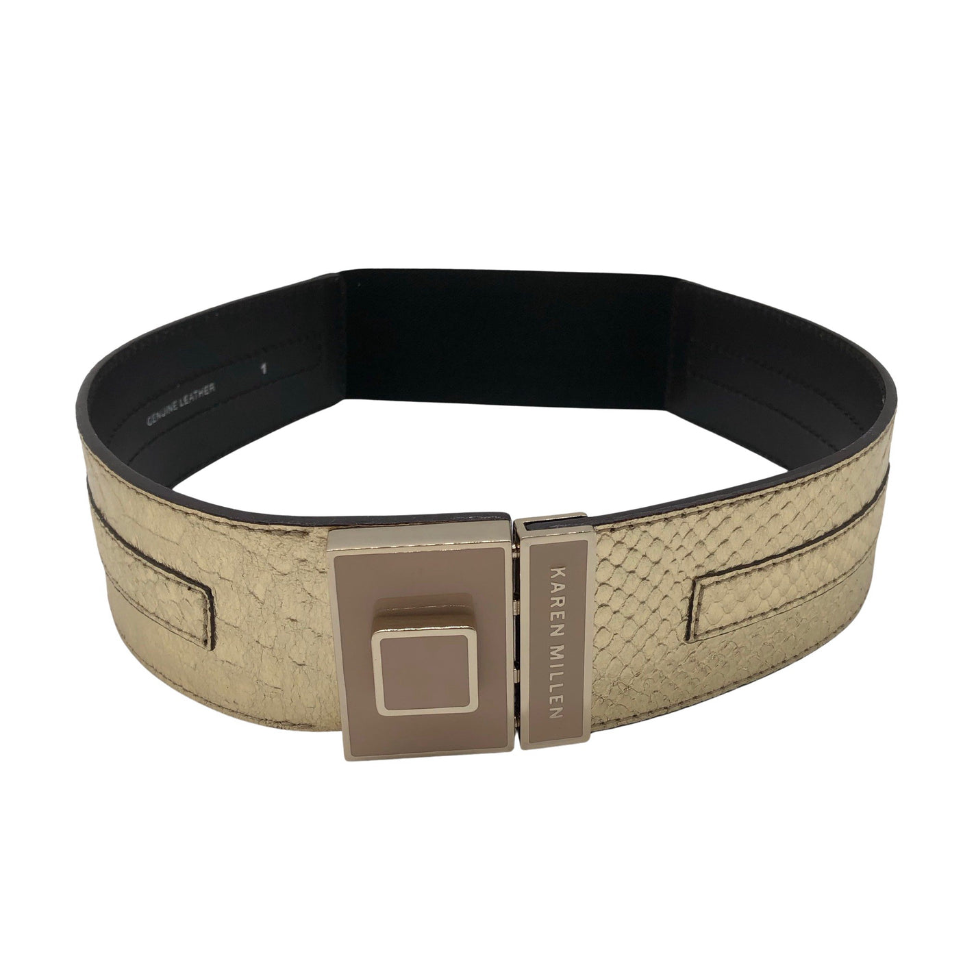 Unisex Karen Millen - Nahkvöö, suurus Suurus puudub - Kuld (1)