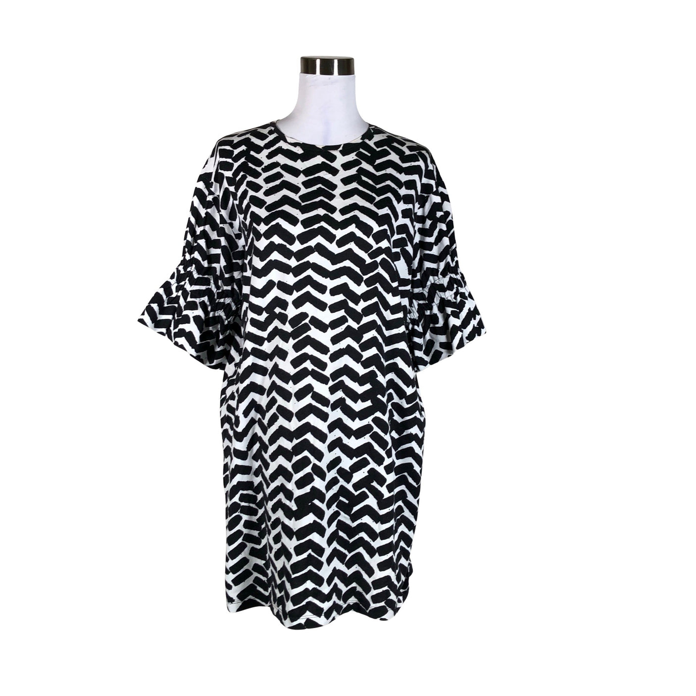 Unisex Marimekko - Trikotaažist kleit, suurus 38 - Valge (1)