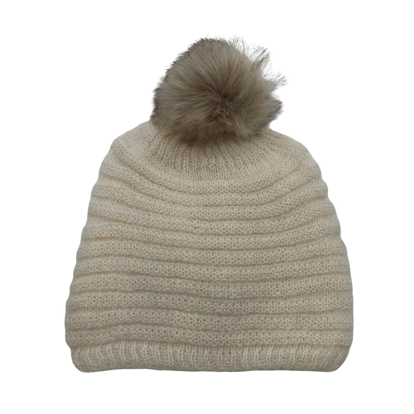 Unisex A+more - Talvemüts, suurus 54 - 56 cm - Looduslik valge (1)
