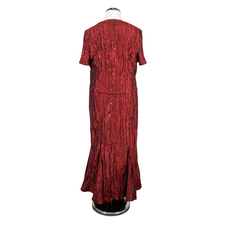 Unisex Merlyn - Õhtukleit, suurus 44 - Veinipunane (2)
