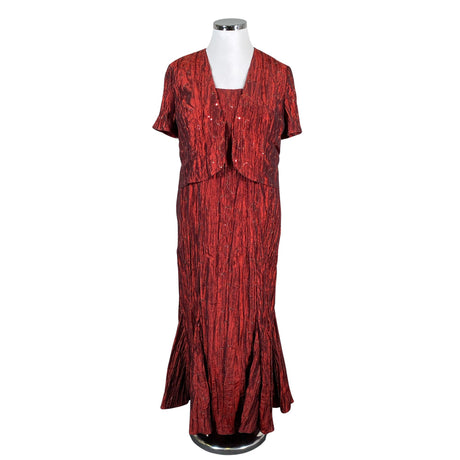 Unisex Merlyn - Õhtukleit, suurus 44 - Veinipunane ()