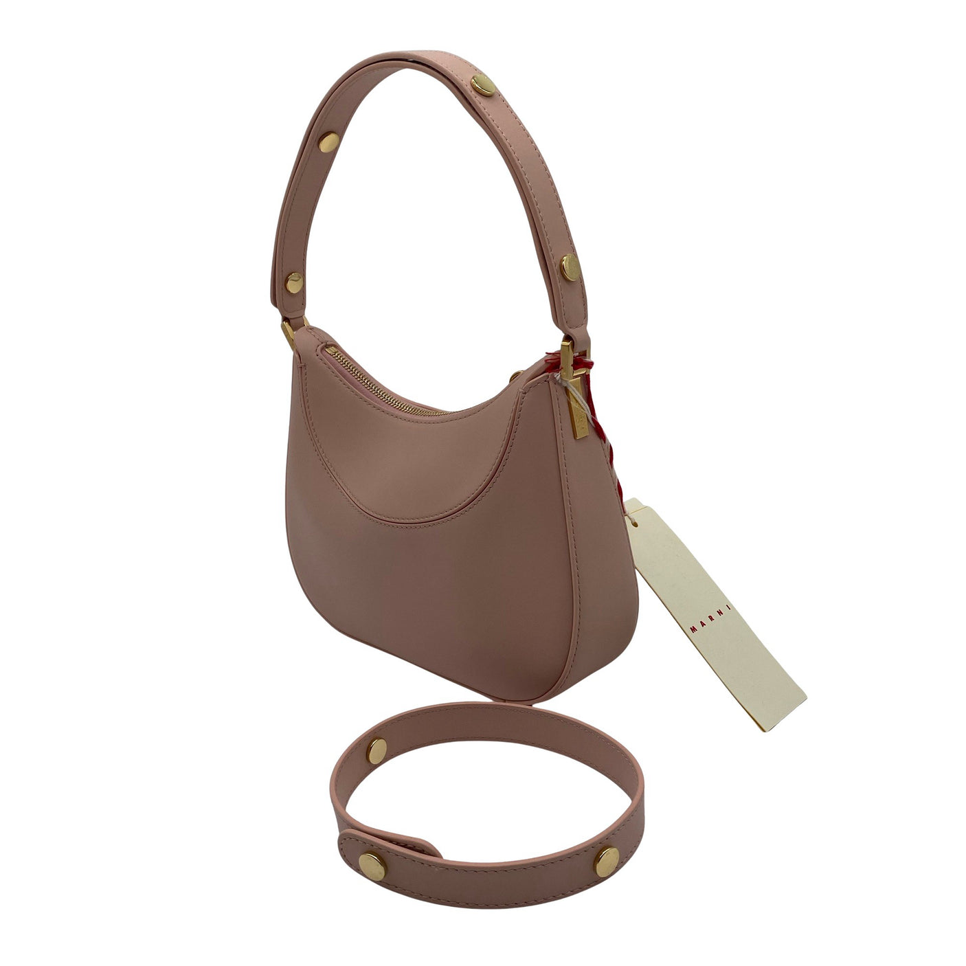 Unisex Marni - Käekott, suurus Mini - Heleroosa (2)