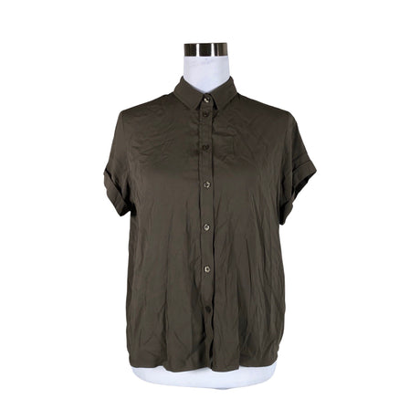 Unisex Samsoe&Samsoe - Lühikeste käistega pluus, suurus 36 - Roheline ()
