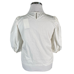 Unisex Marella - Lühikeste käistega pluus, suurus 44 - Valge (2)