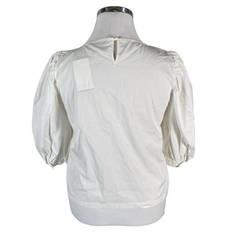 Unisex Marella - Lühikeste käistega pluus, suurus 44 - Valge (2)