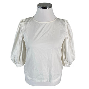 Unisex Marella - Lühikeste käistega pluus, suurus 44 - Valge (1)