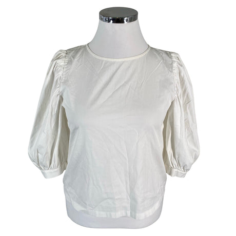 Unisex Marella - Lühikeste käistega pluus, suurus 44 - Valge ()