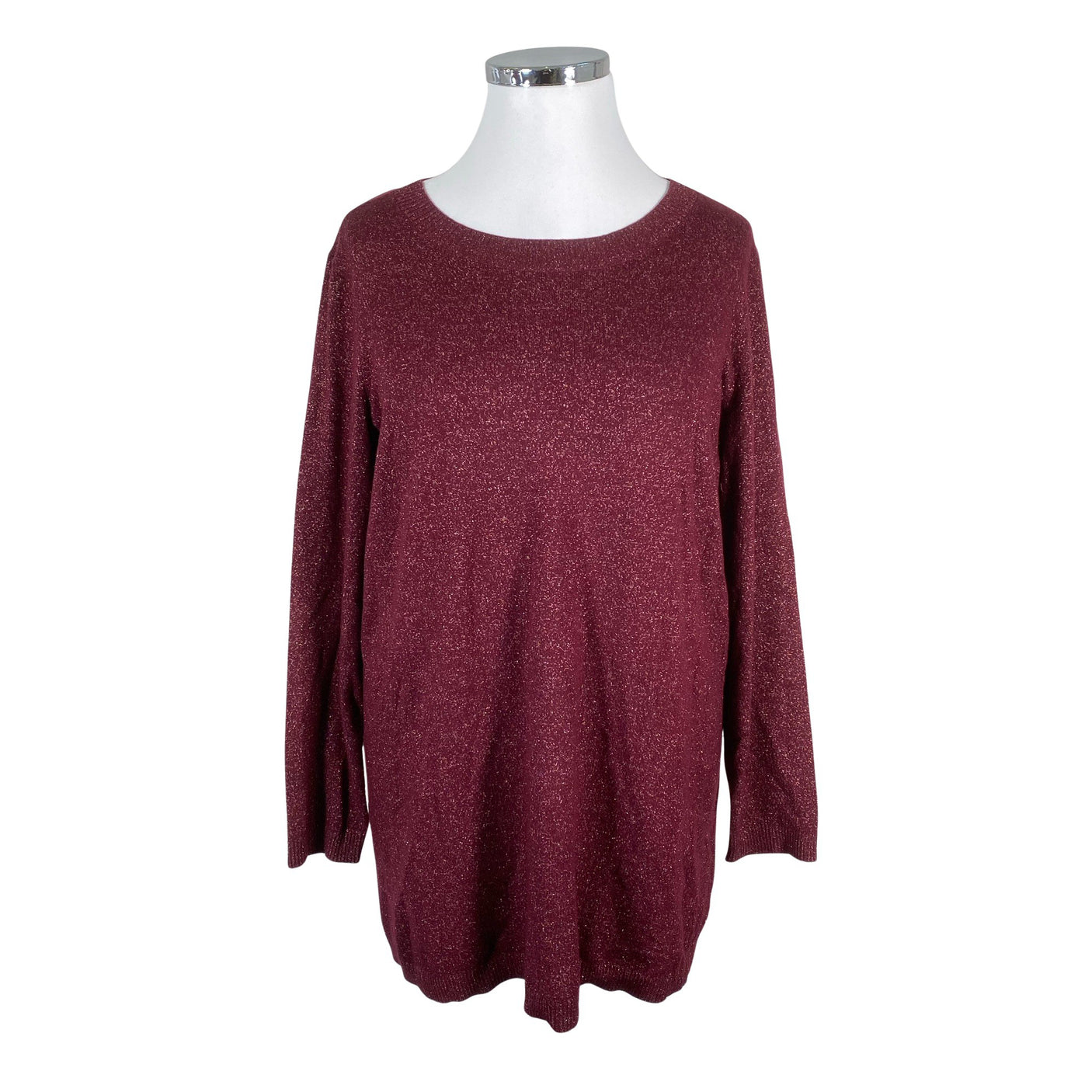 Unisex Nanso - Kootud kleit, suurus 44 - Veinipunane (1)