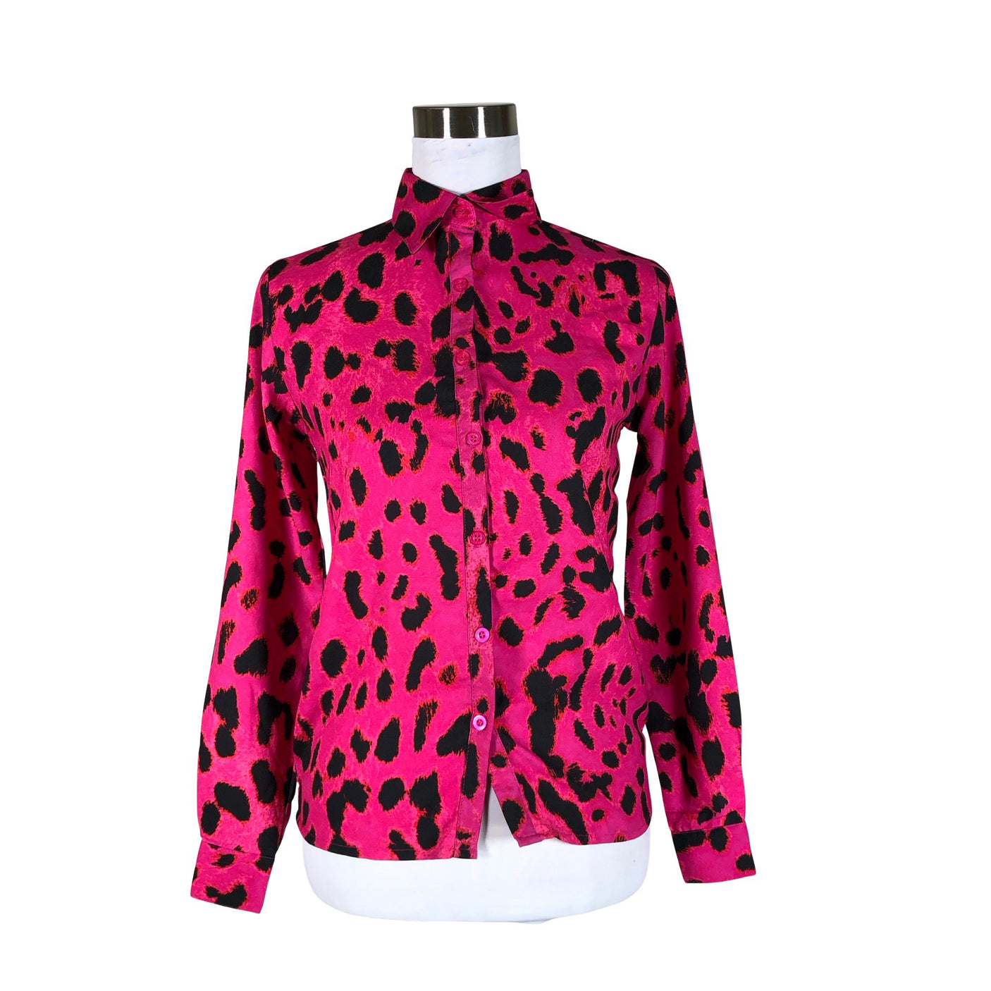 Unisex Dancing Leopard - Pluus, suurus 38 - Roosa (1)