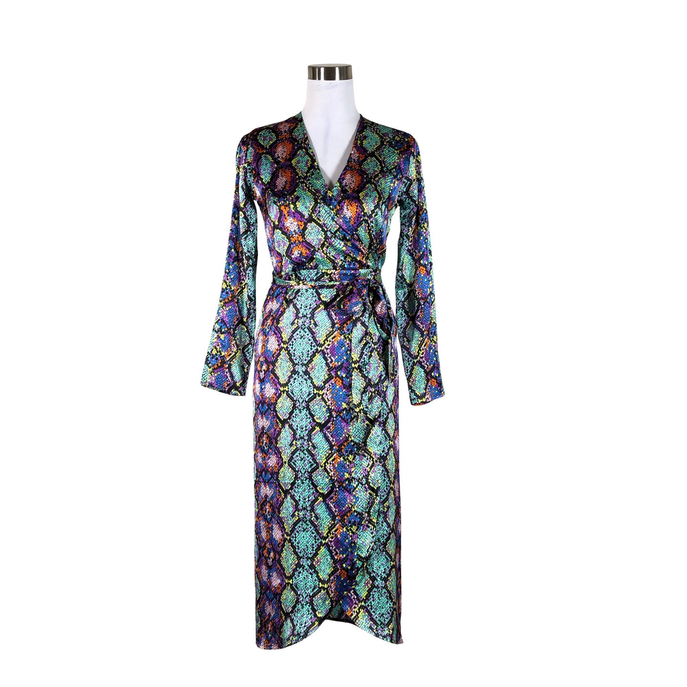 Unisex Dancing Leopard - Õhuke kleit, suurus 38 - Sinine (1)