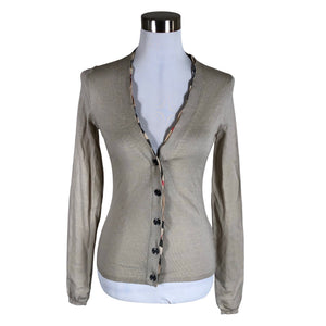 Unisex Burberry Brit - Kardigan, suurus 36 - Beige (1)