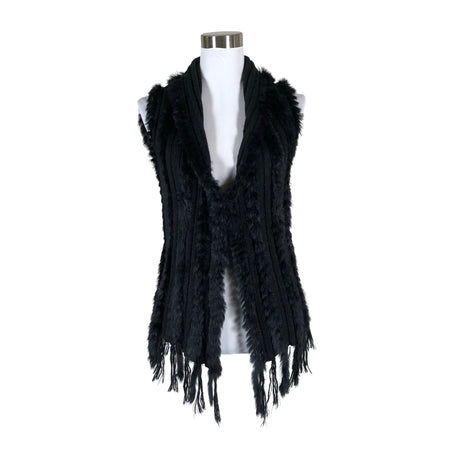 Unisex Kello - Kootud vest, suurus 36 - Must ()