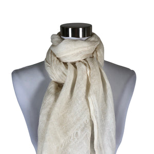 Unisex Balmuir - Õhuke sall, suurus Maxi - Looduslik valge (3)