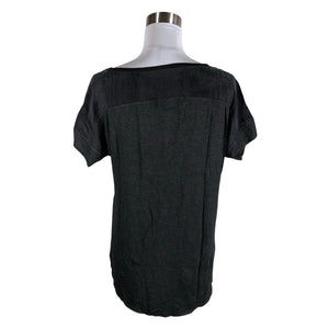 Unisex s.Oliver - Lühikeste käistega pluus, suurus 40 - Hall (2)