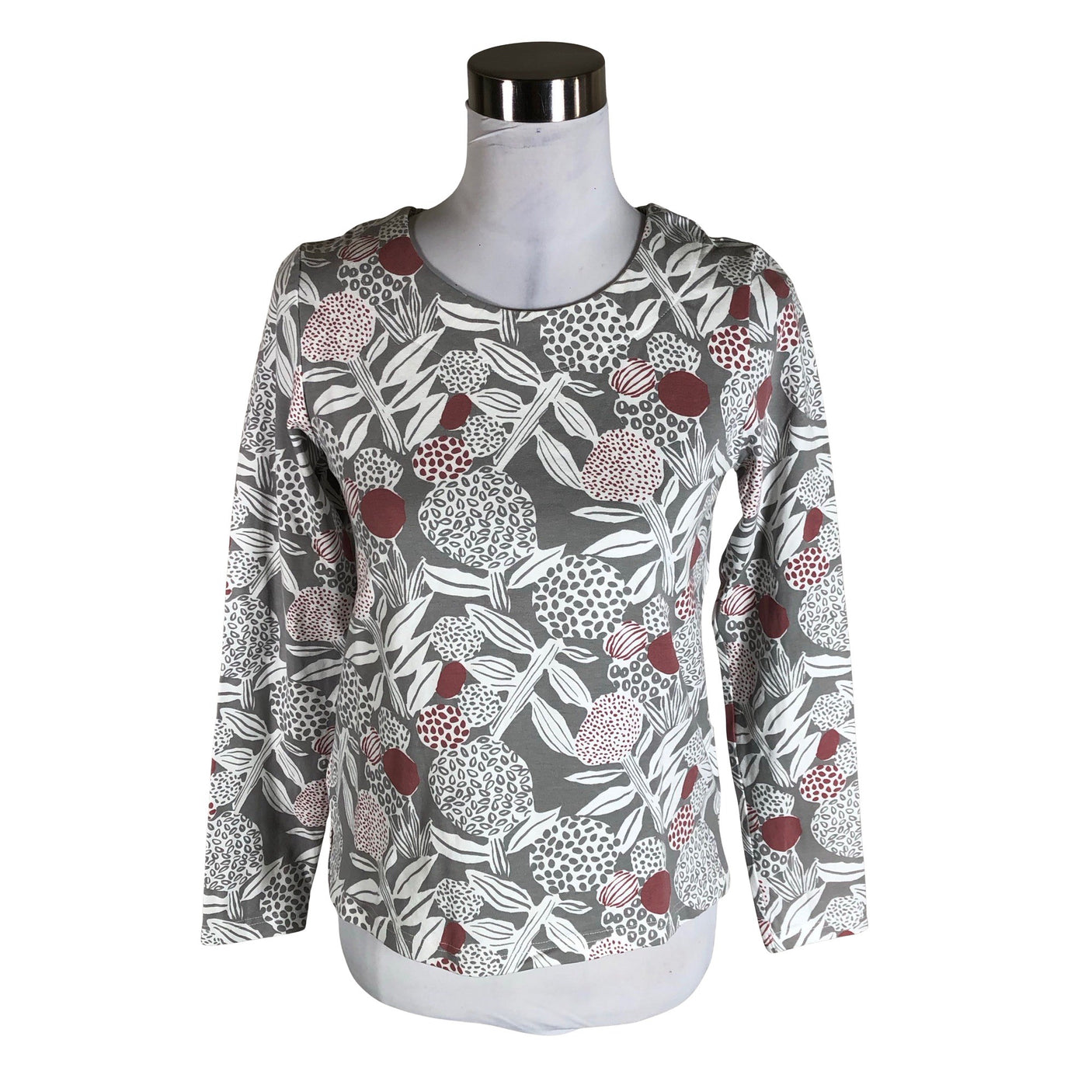Unisex Nanso - Trikotaažist pluus, suurus 36 - Hall (1)