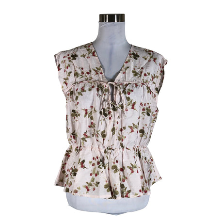 Unisex Lindex - Lühikeste käistega pluus, suurus 36 - Heleroosa ()