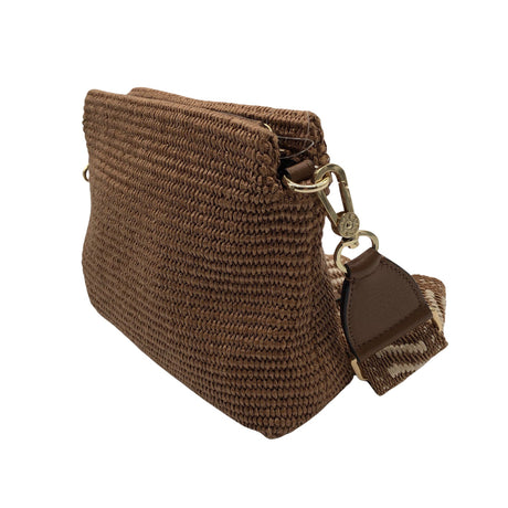 Unisex Abro - Õlakott, suurus Midi - Pruun (2)