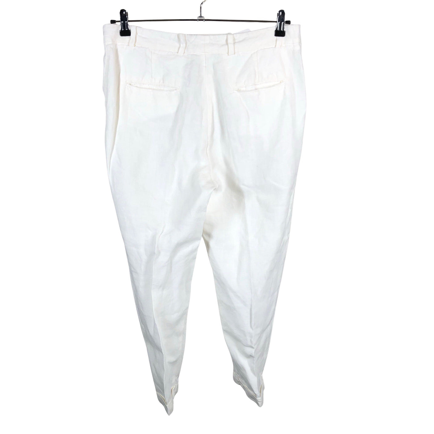 Unisex 120% Lino - Mittevenivad püksid, suurus 42 - Valge (2)