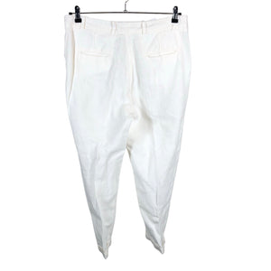 Unisex 120% Lino - Mittevenivad püksid, suurus 42 - Valge (2)