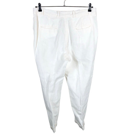 Unisex 120% Lino - Mittevenivad püksid, suurus 42 - Valge (2)