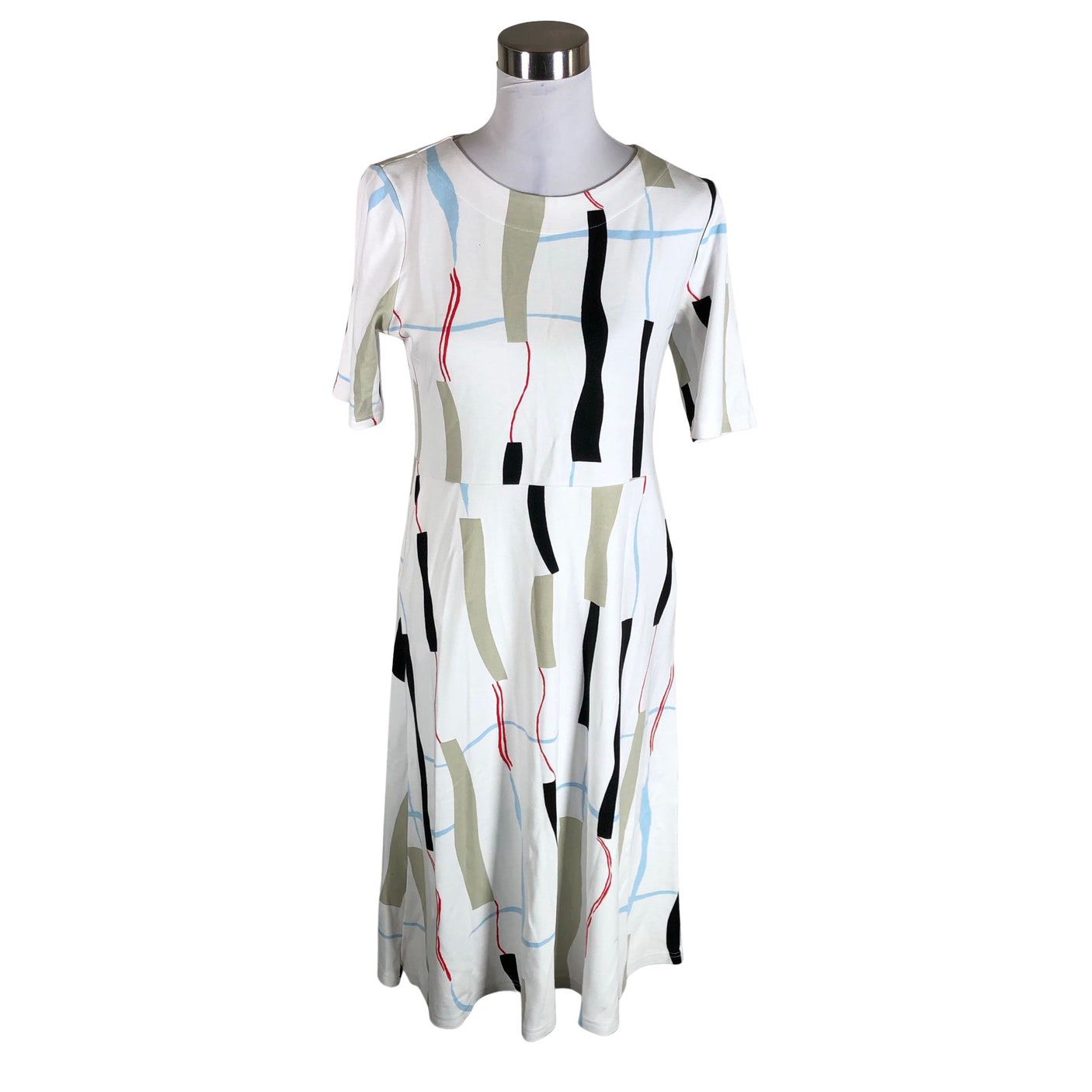 Unisex Nanso - Trikotaažist kleit, suurus 38 - Valge (1)