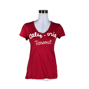 Unisex Time out - T-särk, suurus 38 - Punane (1)