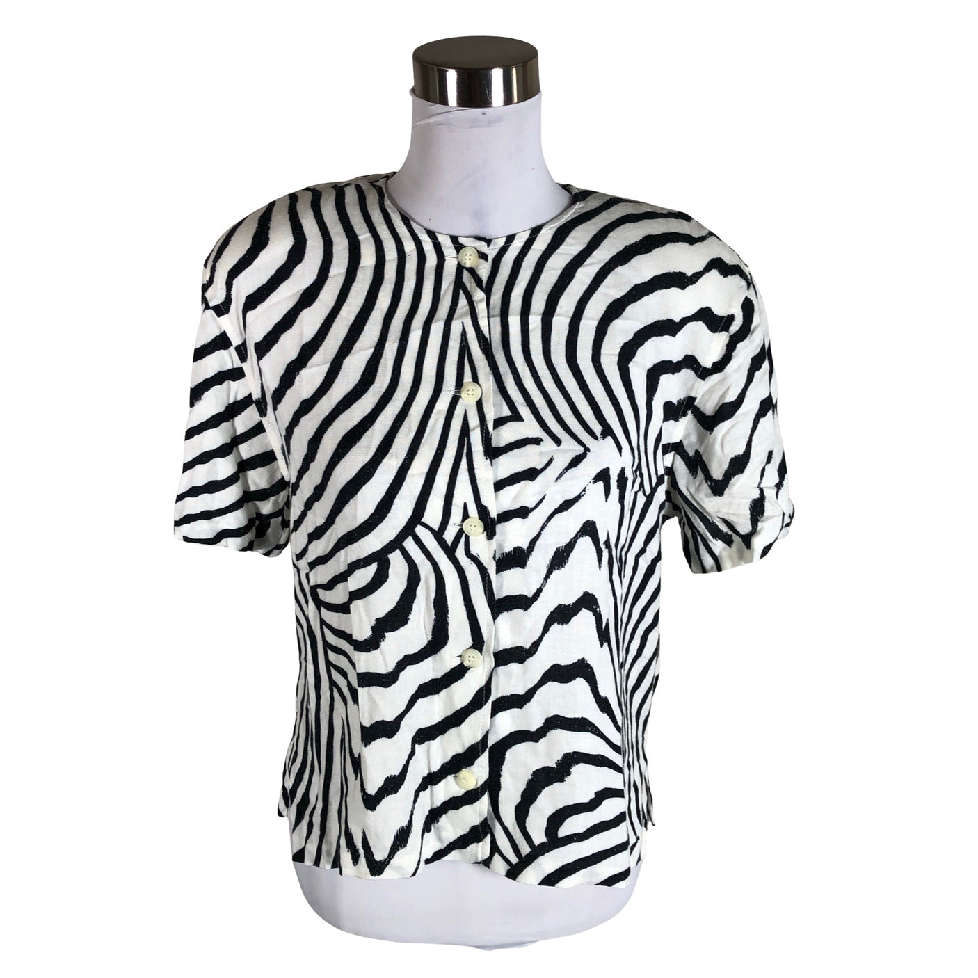 Unisex Marimekko - Lühikeste käistega pluus, suurus 36 - Looduslik valge (1)