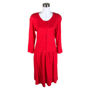 Unisex Marimekko - Trikotaažist kleit, suurus 36 - Punane (1)