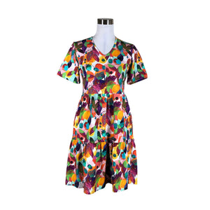 Unisex Versonpuoti - Trikotaažist kleit, suurus 36 - Valge (1)