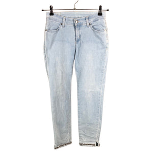 Unisex Very Nice - Teksast poolpikad püksid, suurus W28 - Helesinine (1)